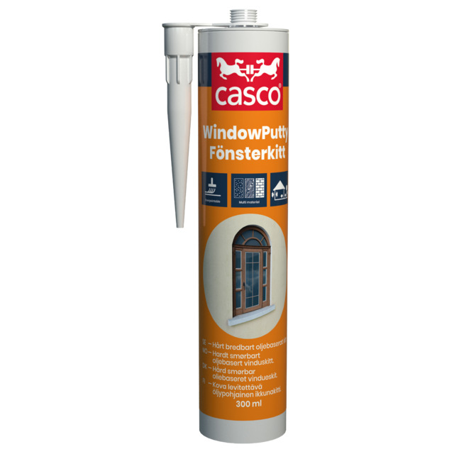 CASCO FÖNSTERKITT NATUR 300ML | Beijerbygg Byggmaterial